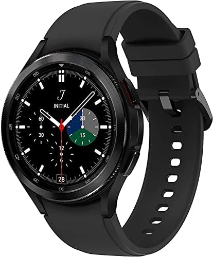 三星电子 Galaxy Watch 4 经典 46 毫米智能手表带 ECG 监视器追踪器 适用于健康健身跑步睡眠周期 GPS 跌落检测蓝牙美国版 黑色(续订)