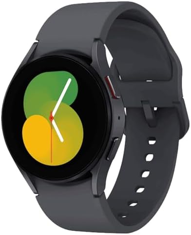 三星 Galaxy Watch 5(40 毫米 WIFI + 4G LTE)1.2 英寸超级 AMOLED 智能手表 GPS 蓝牙带高级睡眠指导、生物活性传感器、防水 R905U(通用充电器 石墨)(续订)