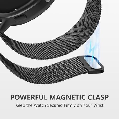 GEAK 18 毫米 20 毫米 22 毫米金属表带兼容 Garmin 佳明 Vivoactive 5 表带 Vivoactive 6/3/Venu 3S/2S 快速释放不锈钢米兰环网带 适用于 Venu 3/Venu 2 男士女士