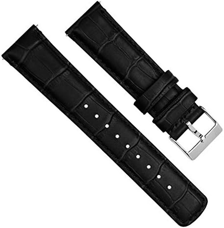 Gear S3 Classic Frontier Black Alligator Grain Leather Watch Band