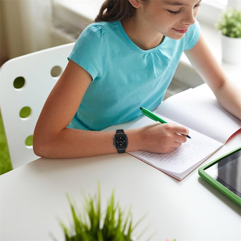 Generic Bracelet Compatible With XPLORA X5 Play/XGO 2/XGO 3 Children's Sports Waterproof Replacement Strap Silicone Black 19mm 140-200 Mm