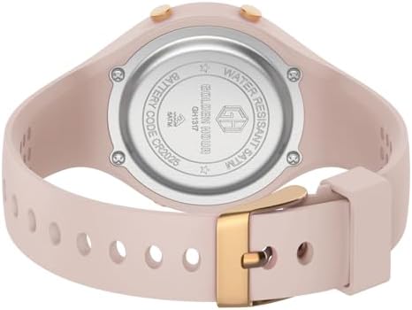 GOLDEN HOUR Waterproof Sport Women's Digital Chronograph Silicone Strap Watch