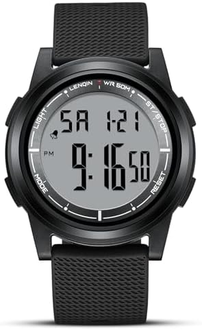 HANPOSH Mens Digital Watch Ultra Thin Minimalist Sports Waterproof Outdoor LED Screen Large Face Wrist Watches for Men with Back Light Alarm Date Stopwatch HANPOSH Mens Digital Watch Ultra Thin Minimalist Sports Waterproof Outdoor LED Screen Large Face Wrist Watches for Men with Back Light Alarm Date Stopwatch