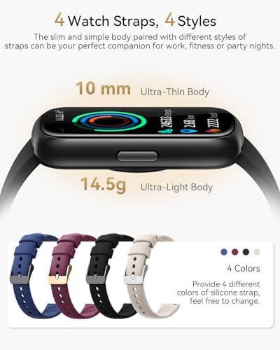 Health & Fitness Tracker Fitness Watches For Men/Women With Heart Rate Blood Oxygen Sleep Monitor Smart Watch For Android Phones/iPhones With Step Count/Calories/Distance IP68 Activity Tracker