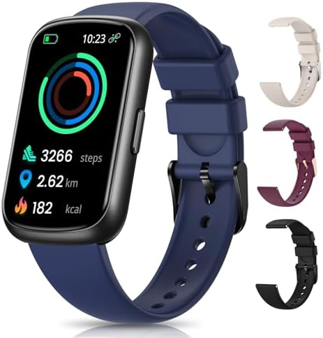 Health & Fitness Tracker Fitness Watches for Men/Women with Heart Rate Blood Oxygen Sleep Monitor Smart Watch for Android Phones/iPhones with Step Count/Calories/Distance IP68 Activity Tracker
