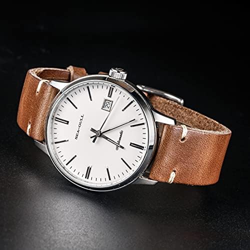 Hemsut H Leather Watch Bands For Men Horween Quick Release Leather Watch Strap Vintage Watch Replacement Wrap Of 18mm 20mm 22mm