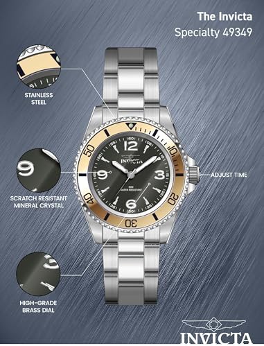 Invicta Mens Watch Stainless Steel 40mm