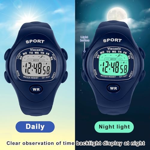 Kids Digital Watch For Boys Girls Waterproof LED Colorful Lights Sports Watch Suitable For 5-17 Years Old Teenagers (with Gift Box)