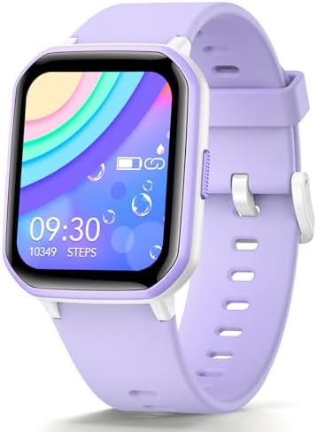 Kids Smart Watch Girls Boys Fitness Tracker for Kids 1.5 Inch DIY Dial 19 Sport Mode Sleep Monitor Pedometers Heart Rate IP68 Waterproof Great Gift for Boys Girls Teens 6-14
