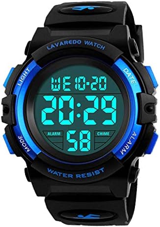 Kids Watch Boys Watch for 3-15 Year Old Boys Digital Sport Outdoor Multifunctional Chronograph LED 50 M Waterproof Alarm Calendar Analog Watch for Children with Silicone Band Kids Gift