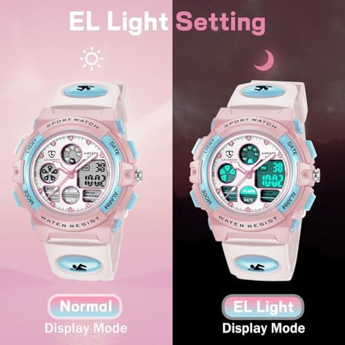Kids Watch For Boys And Girls Ages 5-15 Analog Digital Waterproof With Alarm Clock Stopwatch Birthday And Christmas Gifts