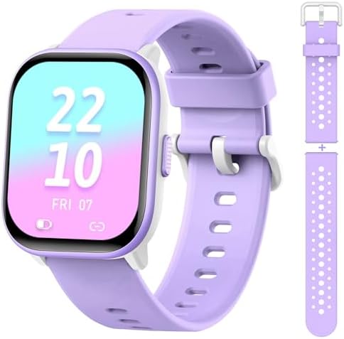 Kids Watch for Girls Boys with IP68 Waterproof Girls Watch with 19 Sports Modes Sleep Tracking Pedometer Stopwatch Kids Activity Tracker Birthday Gifts for Girls Age 6-15 Years Old