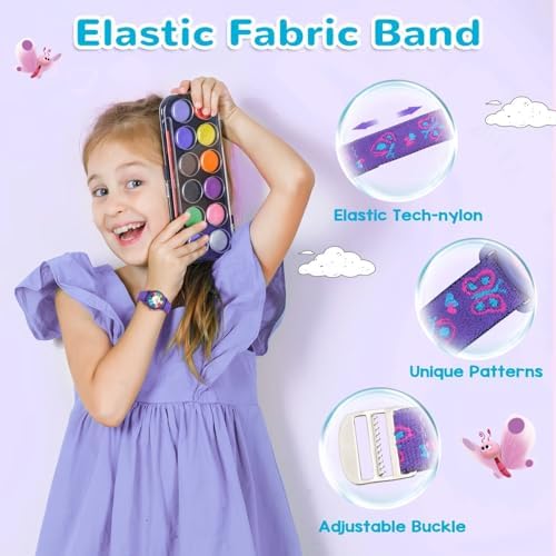 Kids Watch With Elastic Fabric Strap Waterproof Analog Watch For Kid Ages 3-12 Kids First Watches Fun Learning Timepiece Ideal Gift For Toddler & Children