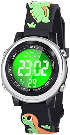 Kids Watches with Waterproof Alarm - Dinosaur Gifts for Boys Girls Age 3-10