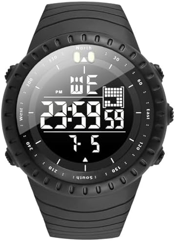 KXAITO Men's Watches Sports Outdoor Waterproof Military Digital Watch Date Multi Function Tactics LED Face Alarm Stopwatch for Men 6256