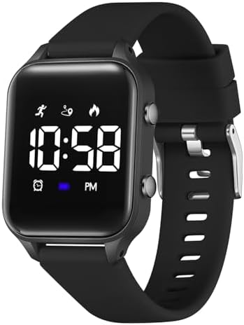 L LAVAREDO Kids Digital Watches for Boys Girls Waterproof Sport Watch with Pedometer Stopwatch Vibration Alarm for Ages 5-13 No App Fitness Tracker Watch for Kids Teens Birthday Christmas Gifts