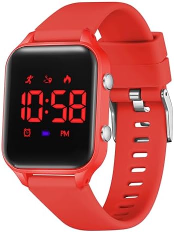 L LAVAREDO Kids Digital Watches for Boys Girls Waterproof Sport Watch with Pedometer Stopwatch Vibration Alarm for Ages 5-13 No App Fitness Tracker Watch for Kids Teens Birthday Christmas Gifts
