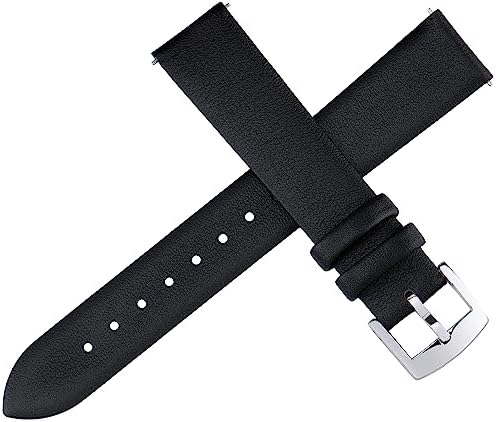 Leather Watch Bands Quick Release Watch Straps Elegant & Ultra-Soft Top Grain Leather Watch Band For Women Men Choice Of Color & Width - 12mm 14mm 16mm 18mm 20mm 22mm For Watch & Smartwatch