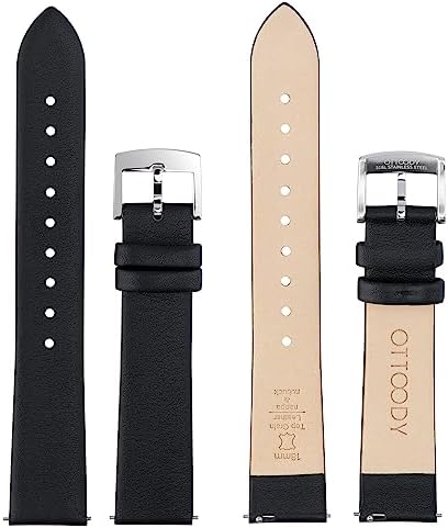 Leather Watch Bands Quick Release Watch Straps Elegant & Ultra-Soft Top Grain Leather Watch Band For Women Men Choice Of Color & Width - 12mm 14mm 16mm 18mm 20mm 22mm For Watch & Smartwatch