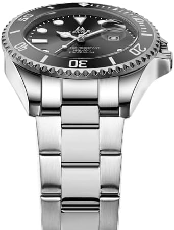 LN LENQIN Mens Watches Stainless Steel Waterproof Analog Quartz Watch For Men With Date Luminous Fashion Wristwatch