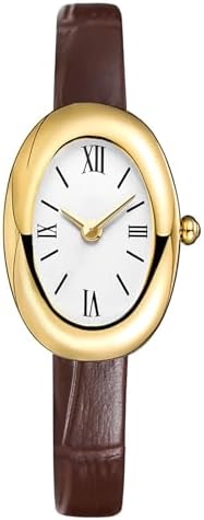 MASTOP Bracelet Watch for Women - Elegant 24mm Oval Dial Bangle Watch - Gold Jewelry Style Quartz Wristwatch - Gift for Her