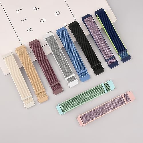Meliya Adjustable Nylon Bands Compatible With Gizmo Watch 3 2 1 / Gabb Watch 20mm Quick Release Replacement Watch Strap For Verizon Gizmo Smart Watch 3 2 1 Girls And Boys (Starlight+Milk Tea+Violet