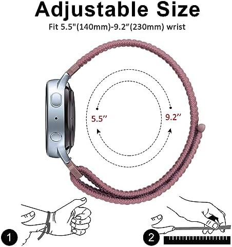 Meliya Adjustable Nylon Bands Compatible With Gizmo Watch 3 2 1 / Gabb Watch 20mm Quick Release Replacement Watch Strap For Verizon Gizmo Smart Watch 3 2 1 Girls And Boys (Starlight+Milk Tea+Violet