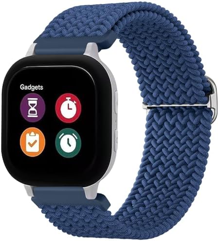 Meliya Bands for Gizmo Watch 3 2 1 / Gabb Watch 20mm Quick Release Soft Nylon Sport Replacement Watch Strap for Verizon Gizmo Smart Watch 3 2 1 for Girls and Boys (Blue)