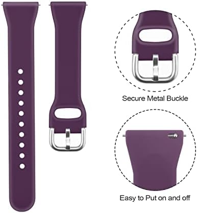 Meliya Silicone Band Replacement For Gizmo Watch 3 2 1/Gabb Watch 20mm Soft Waterproof Kids Gizmo Watch Band Replacement Gabb Watch Bands For Boys And Girls Breathable & Washable (Purple 02)