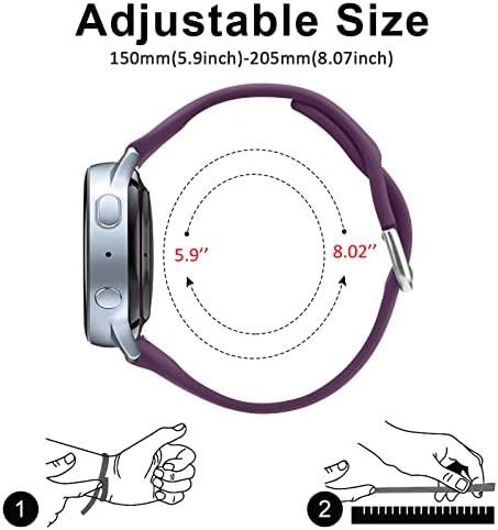 Meliya Silicone Band Replacement For Gizmo Watch 3 2 1/Gabb Watch 20mm Soft Waterproof Kids Gizmo Watch Band Replacement Gabb Watch Bands For Boys And Girls Breathable & Washable (Purple 02)