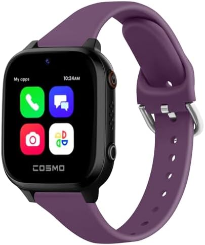 Meliya Silicone Band Replacement for Gizmo Watch 3 2 1/Gabb Watch 20mm Soft Waterproof Kids Gizmo Watch Band Replacement Gabb Watch Bands for Boys and Girls Breathable & Washable (Purple 02)