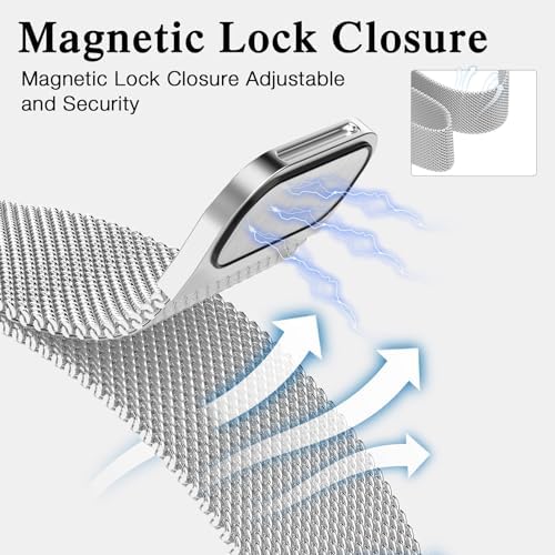 Milanese Band Compatible With Gizmo Watch 3 2 1/Gabb Watch 3 2 1/Syncup Kids Watch/Cosmo JrTrack Watch Band 20mm Stainless Steel Mesh Straps Replacement With Magnetic Clasp For Boys Girls