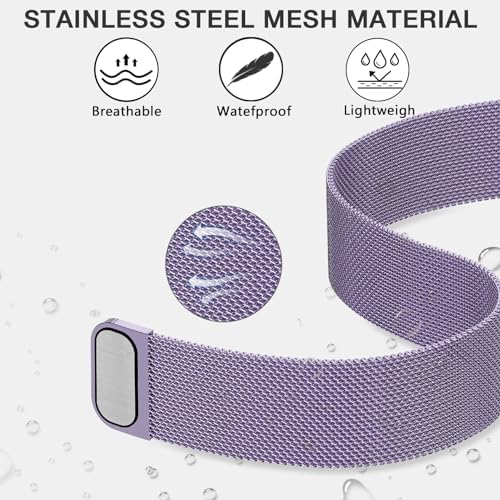 Milanese Band Compatible With Gizmo Watch 3 2 1/Gabb Watch 3 2 1/Syncup Kids Watch/Cosmo JrTrack Watch Band 20mm Stainless Steel Mesh Straps Replacement With Magnetic Clasp For Boys Girls