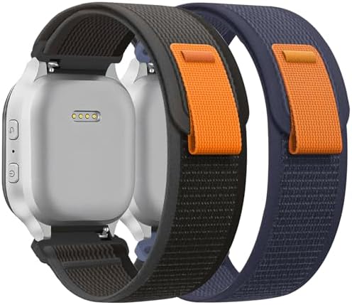 Nylon Band Compatible with Cosmo JrTrack 3/2 SE/2/JrTrack Gizmo Watch 3 2 1 Gabb Watch 3 2 1 SyncUP Kids Soft Breathable Hook and Loop Watch Strap Small Size
