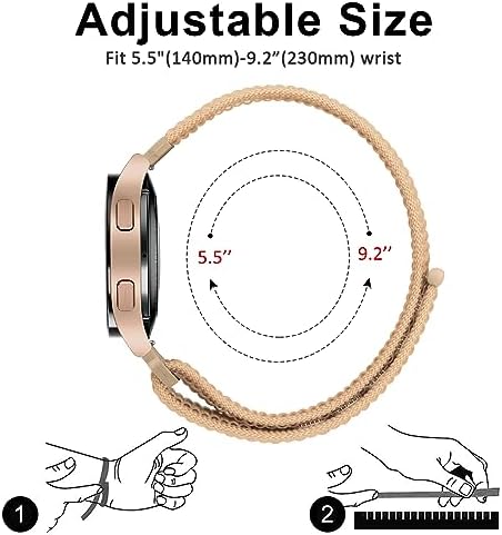 Nylon Band Compatible With Gizmo Watch 3 2 1 / Gabb Watch 20mm Breathable Hook Loop Verizon Gizmo Watch Band Strap Replacement Gabb Watch Bands For Girls And Boys (Milk Tea)