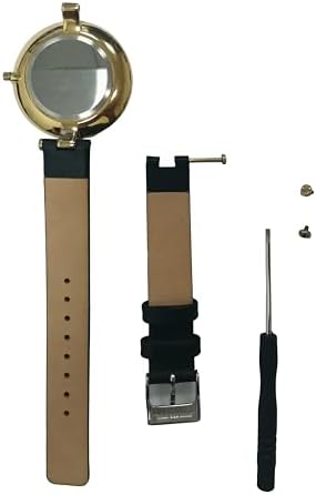 NZZXTO Replacement Leather Watch Band For Skagn 14mm Wide Notch 5mm Lock Screw Strap