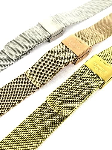 NZZXTO Stainless Steel Mesh Watch Band For Skagen Unisex Watches With Pin Light Thin Soft Adjusting The Length