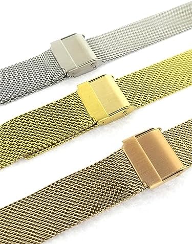 NZZXTO Stainless Steel Mesh Watch Band For Skagen Unisex Watches With Pin Light Thin Soft Adjusting The Length