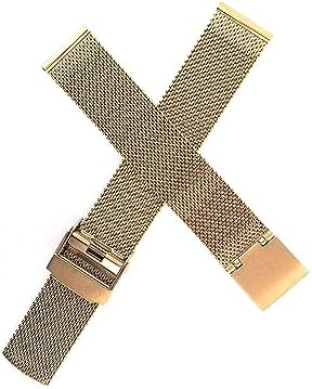 NZZXTO Stainless Steel Mesh Watch Band for Skagen Unisex Watches with pin Light thin soft Adjusting the length