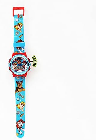 Paw Patrol Kids Flashlight LCD Watch & Flashlight Set – Chase Marshall Rubble Character Design Digital Display Light-Up Feature Adjustable Strap Fun For Young Fans – Fits Wrists 5.5” To 8”