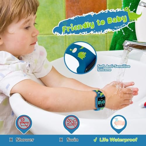 Potty Training Watch For Toddler With Countdown Alarms Music Or Vibration Alerts - Waterproof Toddler Toilet Trainer For Boys & Girls Ages 2-9