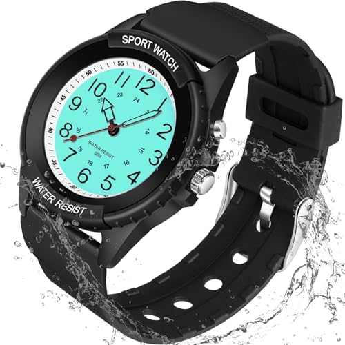 PROKING Waterproof Nurse Watch for Medical Professionals Students Women Men Night Light 12/24 Hour Military Time Easy to Read Dial Second Hand Watch for Nursing Day Gifts