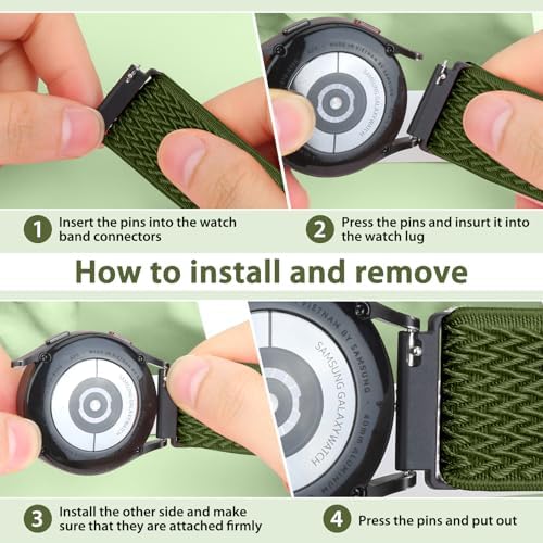 Quick Release Watch Band - Choice Of Width -18mm 19mm 20mm 22mm 24mm Watch Bands Solo Loop Adjustable Elastic Nylon Watch Straps Replacement Wristband For Men Women