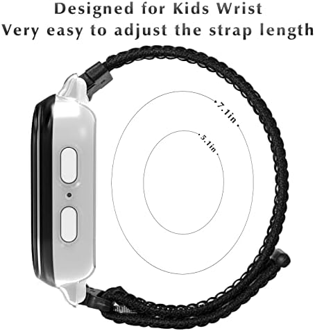 Replacement Band Compatible With Gabb Watch 3 2 1/Gizmo Watch 3 2 1 Disney/SyncUP Kids Watch/Cosmo JrTrack 3/2 SE/2/1 Breathable Hook & Loop Bands Soft Adjustable Nylon Strap