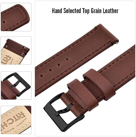 Ritche Christmas Gift Silicone Watch Bands 18mm 20mm 22mm 24mm Quick Release Rubber Watch Bands For Men White Elephant Gifts Stocking Stuffers For Men