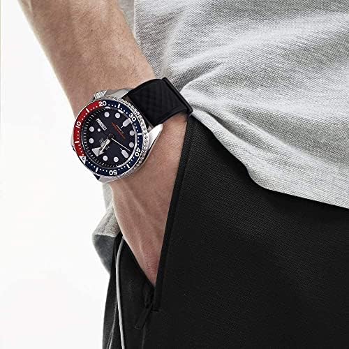 Ritche Christmas Gift Silicone Watch Bands 18mm 20mm 22mm 24mm Quick Release Rubber Watch Bands For Men White Elephant Gifts Stocking Stuffers For Men