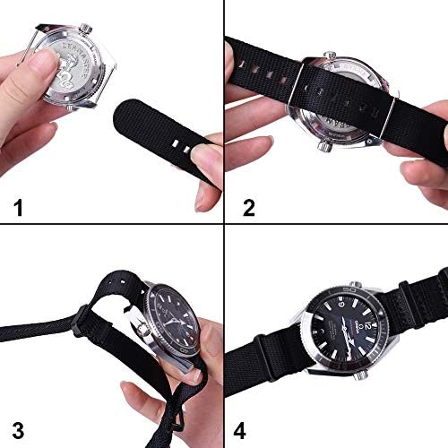 Ritche Military Ballistic Nylon Watch Strap With Heavy Buckle 18mm 20mm 22mm Premium Nylon Watch Bands For Men Women