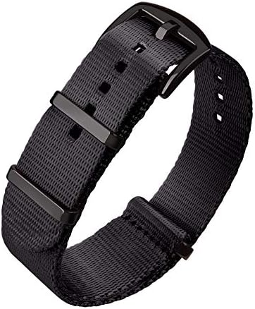 Ritche Military Ballistic Nylon Watch Strap with Heavy Buckle 18mm 20mm 22mm Premium Nylon Watch Bands for Men Women