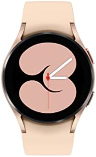 Samsung 三星 Galaxy Watch 4 40 毫米蓝牙智能手表 带 ECG 心率监测器 健康、健身、跑步、睡眠跟踪、GPS 跌落检测、美国版、SM-R860NZDAXAA、玫瑰金