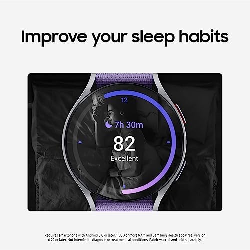 SAMSUNG Galaxy Watch 6 40mm LTE Smartwatch Fitness Tracker Advanced Sleep Coaching BIA Sensor For Health Wellness Insights US Version Graphite (Renewed)